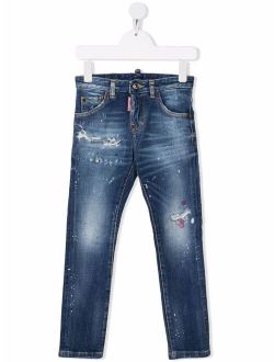 Kids distressed denim jeans