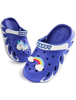 Sooneeya Kids Clogs with Cartoon Charms Girls Garden Shoes Toddler Summer Cute Sandals Boys Slippers Outdoor Indoor