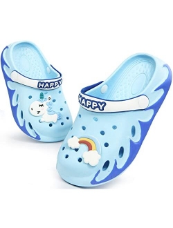 Sooneeya Kids Clogs with Cartoon Charms Girls Garden Shoes Toddler Summer Cute Sandals Boys Slippers Outdoor Indoor