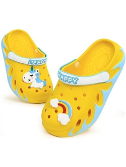 Sooneeya Kids Clogs with Cartoon Charms Girls Garden Shoes Toddler Summer Cute Sandals Boys Slippers Outdoor Indoor