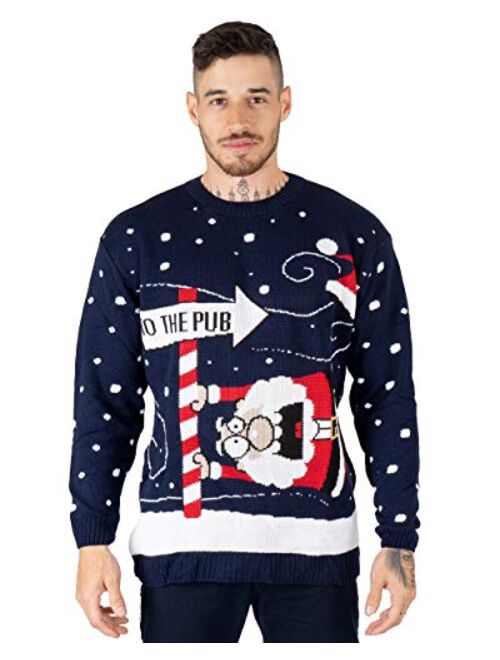 NOROZE Mens Womens Unisex Jumper Xmas Pullover Really Bad Santa