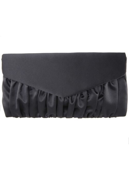 NINA Salome Satin Pleated Clutch