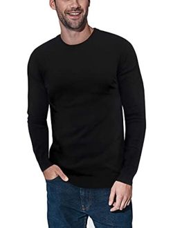 X RAY Crewneck Sweater for Men Slim Fit Ultra Soft Fitted Pullover Mens Sweaters, Regular or Big & Tall Sizes
