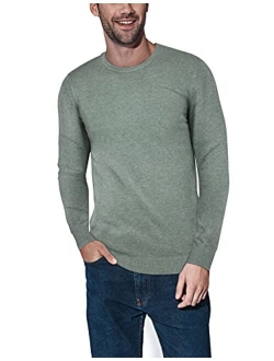 X RAY Crewneck Sweater for Men Slim Fit Ultra Soft Fitted Pullover Mens Sweaters, Regular or Big & Tall Sizes