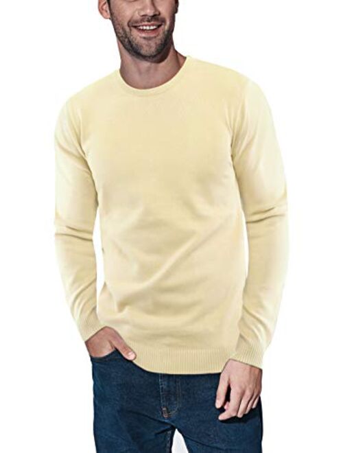 X RAY Crewneck Sweater for Men Slim Fit Ultra Soft Fitted Pullover Mens Sweaters, Regular or Big & Tall Sizes