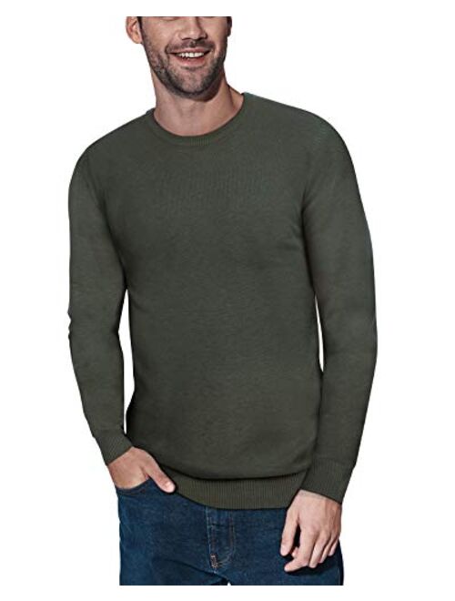 X RAY Crewneck Sweater for Men Slim Fit Ultra Soft Fitted Pullover Mens Sweaters, Regular or Big & Tall Sizes