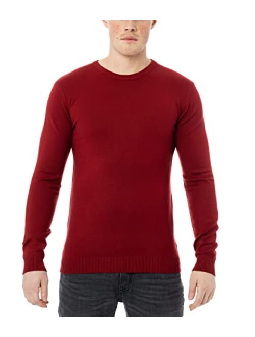 X RAY Crewneck Sweater for Men Slim Fit Ultra Soft Fitted Pullover Mens Sweaters, Regular or Big & Tall Sizes