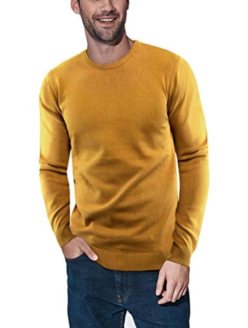 X RAY Crewneck Sweater for Men Slim Fit Ultra Soft Fitted Pullover Mens Sweaters, Regular or Big & Tall Sizes