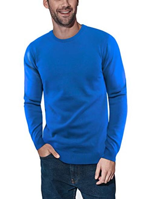 X RAY Crewneck Sweater for Men Slim Fit Ultra Soft Fitted Pullover Mens Sweaters, Regular or Big & Tall Sizes