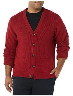 Men's Long-Sleeve Soft Touch Cardigan Sweater