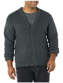 Men's Long-Sleeve Soft Touch Cardigan Sweater