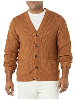 Men's Long-Sleeve Soft Touch Cardigan Sweater