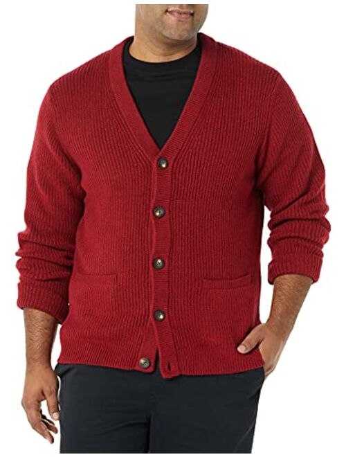 Amazon Essentials Men's Long-Sleeve Soft Touch Cardigan Sweater