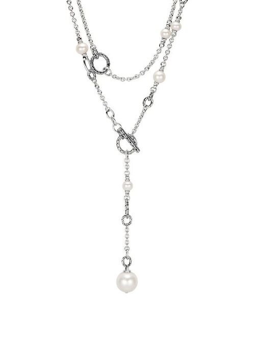 John Hardy Classic Chain Transformable Sautoir pearl necklace