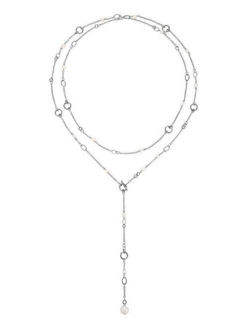 John Hardy Classic Chain Transformable Sautoir pearl necklace