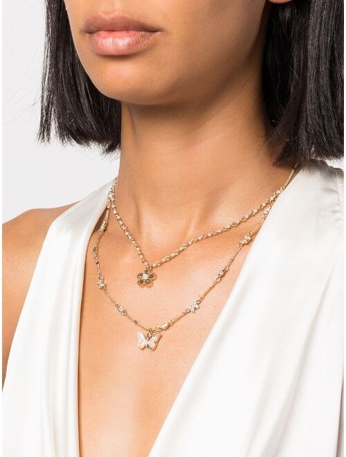 Marchesa Notte Bridesmaids charm-pendant double layer necklace