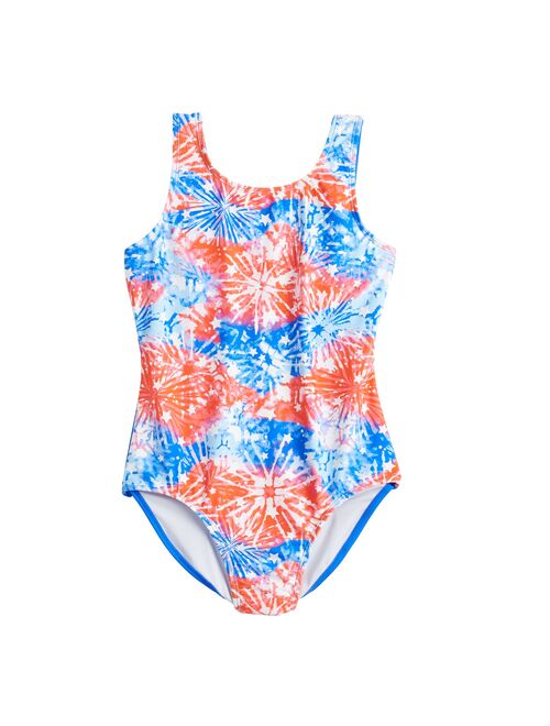 Girls 4-16 SO Firework Fun One-Piece Swimsuit