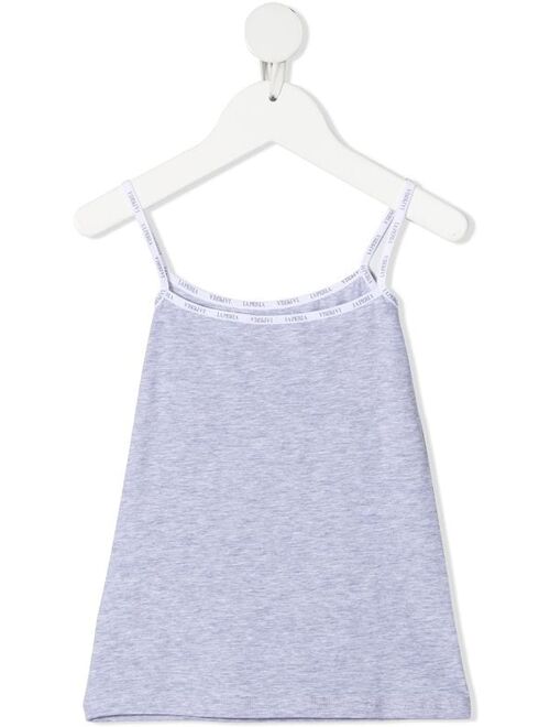 La Perla Kids logo band-trimmed cami top