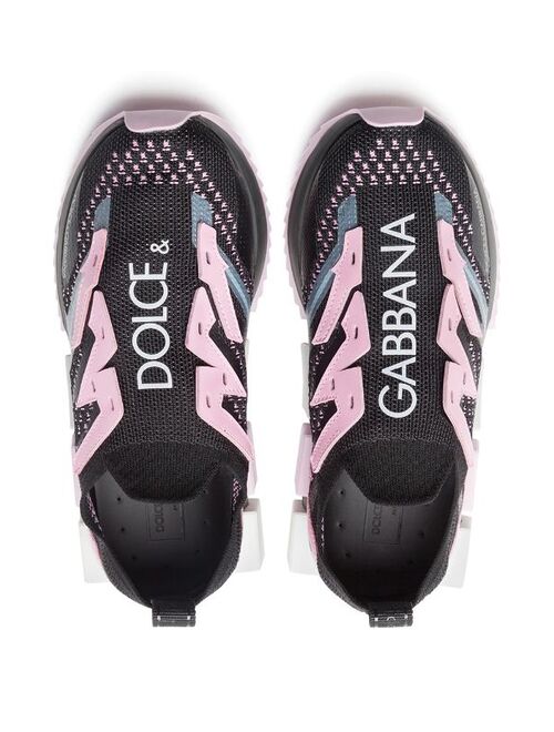 Dolce & Gabbana Kids panelled logo-print sneakers