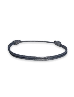 Generic Adjustable Wax Nylon Cord Bracelet for Men or Women - Leather imitation string Unisex Adult Waterproof Boy Girl Friendship Gift