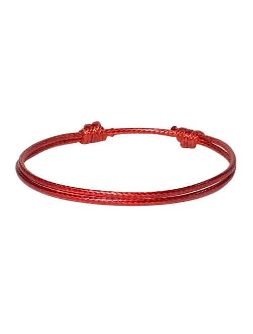 Generic Adjustable Wax Nylon Cord Bracelet for Men or Women - Leather imitation string Unisex Adult Waterproof Boy Girl Friendship Gift