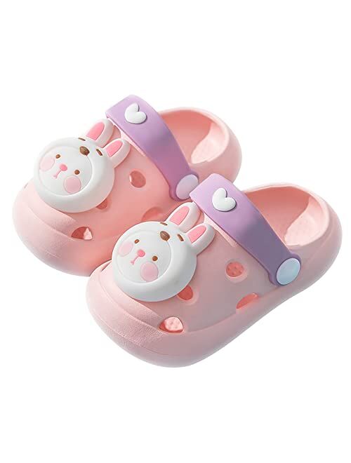 Generic Toddler Clogs,Boys Girls Non-Slip Water Shoes Comfort Cartoon Slides Sandals Slippers for Beach Pool