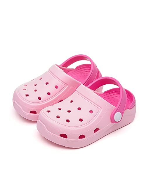 MEMON Baby Boys Girls Clogs Slippers Toddler Slip On Lightweight Sandals Shockproof Girls Summer Pool Beach Shoe