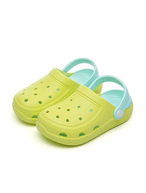 MEMON Baby Boys Girls Clogs Slippers Toddler Slip On Lightweight Sandals Shockproof Girls Summer Pool Beach Shoe