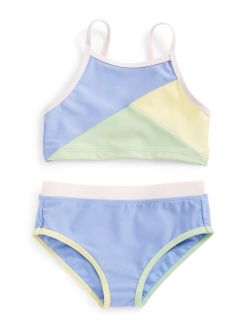 ID IDEOLOGY Toddler & Little Girls Colorblocked Bikini, Created for Macy's