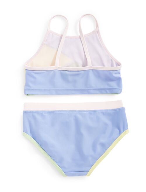 ID IDEOLOGY Toddler & Little Girls Colorblocked Bikini, Created for Macy's