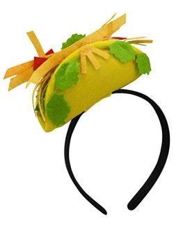 Nicky Bigs Novelties Unisex Adult Mini Food Hat on Headband Costume Party Supplies, One Size