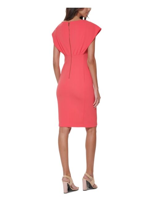 Calvin Klein Capelet Sheath Dress