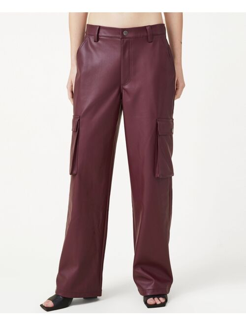 COTTON ON Women's Utility Faux Leather Pants