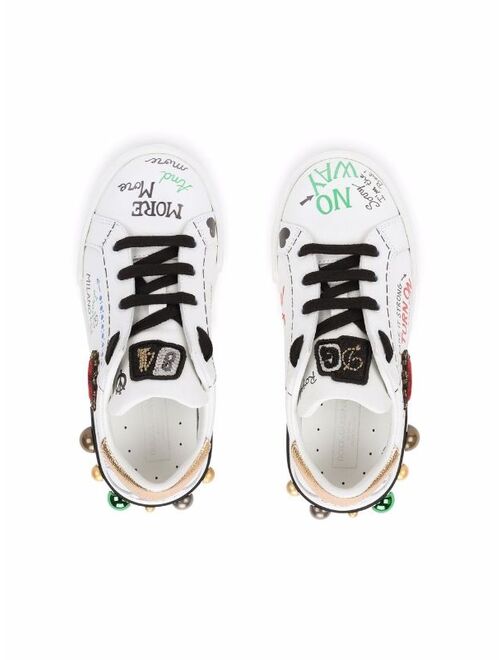 Dolce & Gabbana Kids Portofino DG King sneakers