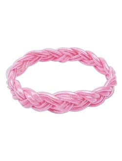YBMYCM Glitter Jelly Bangles Bracelets for Women Weave Glitter Filled Jelly Silicone Bracelets for Girls