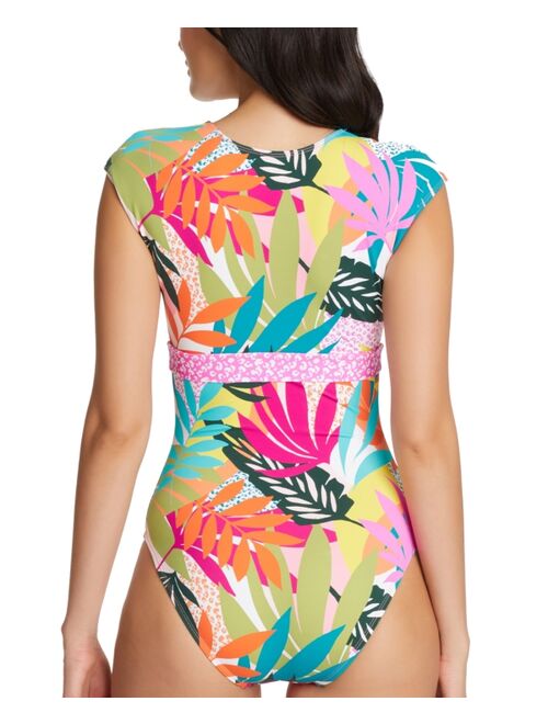 BLEU BY ROD BEATTIE Wild at Heart Cap Sleeve MIO One-Piece Swimsuit