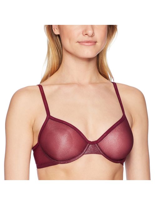 Calvin Klein Sheer Marquisette Underwire Unlined Demi Bra QF1680