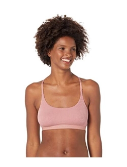 Women's Pure Ribbed Unlined Bralette QF6438