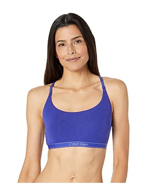 Calvin Klein Women's Pure Ribbed Unlined Bralette QF6438