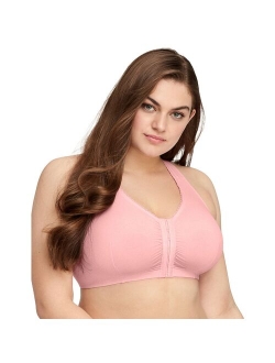 Glamorise Women's Full Figure Plus Size Complete Comfort Wirefree Cotton T-Back Bra