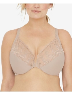 Glamorise Women's Plus Size Wonder Wire Front Close T-Back Bra