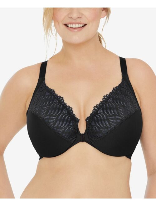 Glamorise Women's Plus Size Wonder Wire Front Close T-Back Bra