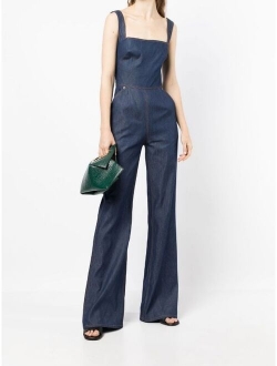 Saiid Kobeisy denim wide-leg jumpsuit