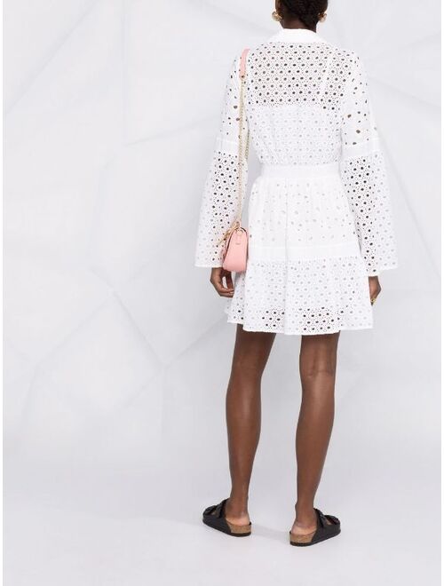 PINKO broderie anglais shirt dress