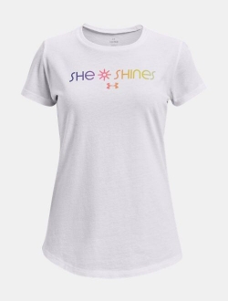 Girls' UA She Shines Gradient Short Sleeve