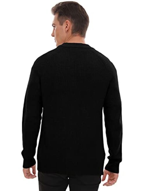 Sailwind Men's Long-Sleeve Cardigan Sweater Soft Cable Knit Sweater for Men