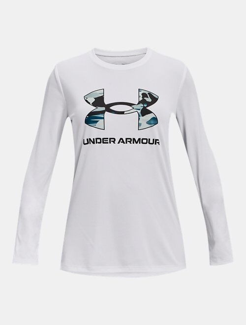 Under Armour Girls' UA Tech Big Logo Print Fill Long Sleeve