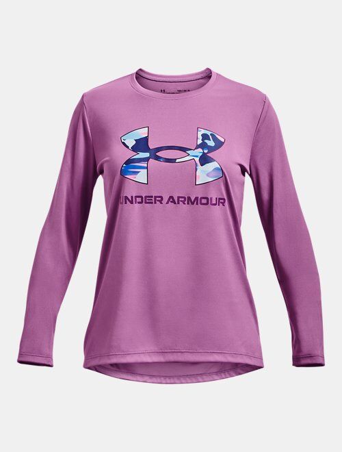 Under Armour Girls' UA Tech Big Logo Print Fill Long Sleeve