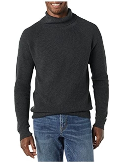 Men's 100% Cotton Rib Knit Turtleneck Sweater