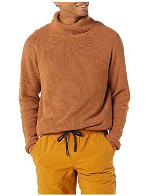 Amazon Essentials Men's 100% Cotton Rib Knit Turtleneck Sweater